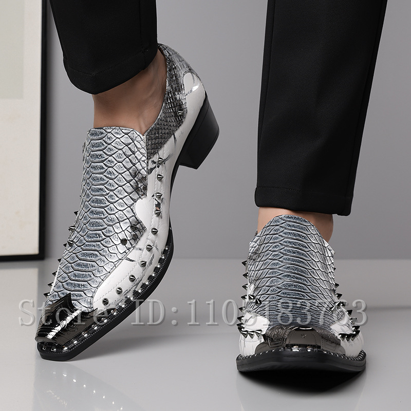 Heren Loafers met Slangenhuidp - Mens Fashion Dress Shoes recensie en prijs