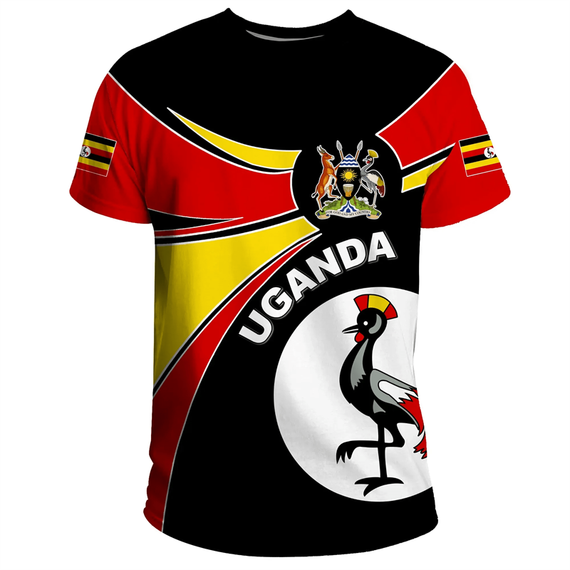 Mode 3d Bedrukt Uganda T-Shirt - Men Fashion Uganda recensie en prijs