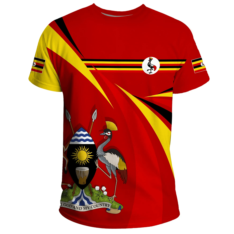 Mode 3d Bedrukt Uganda T-Shirt - Men Fashion Uganda recensie en prijs