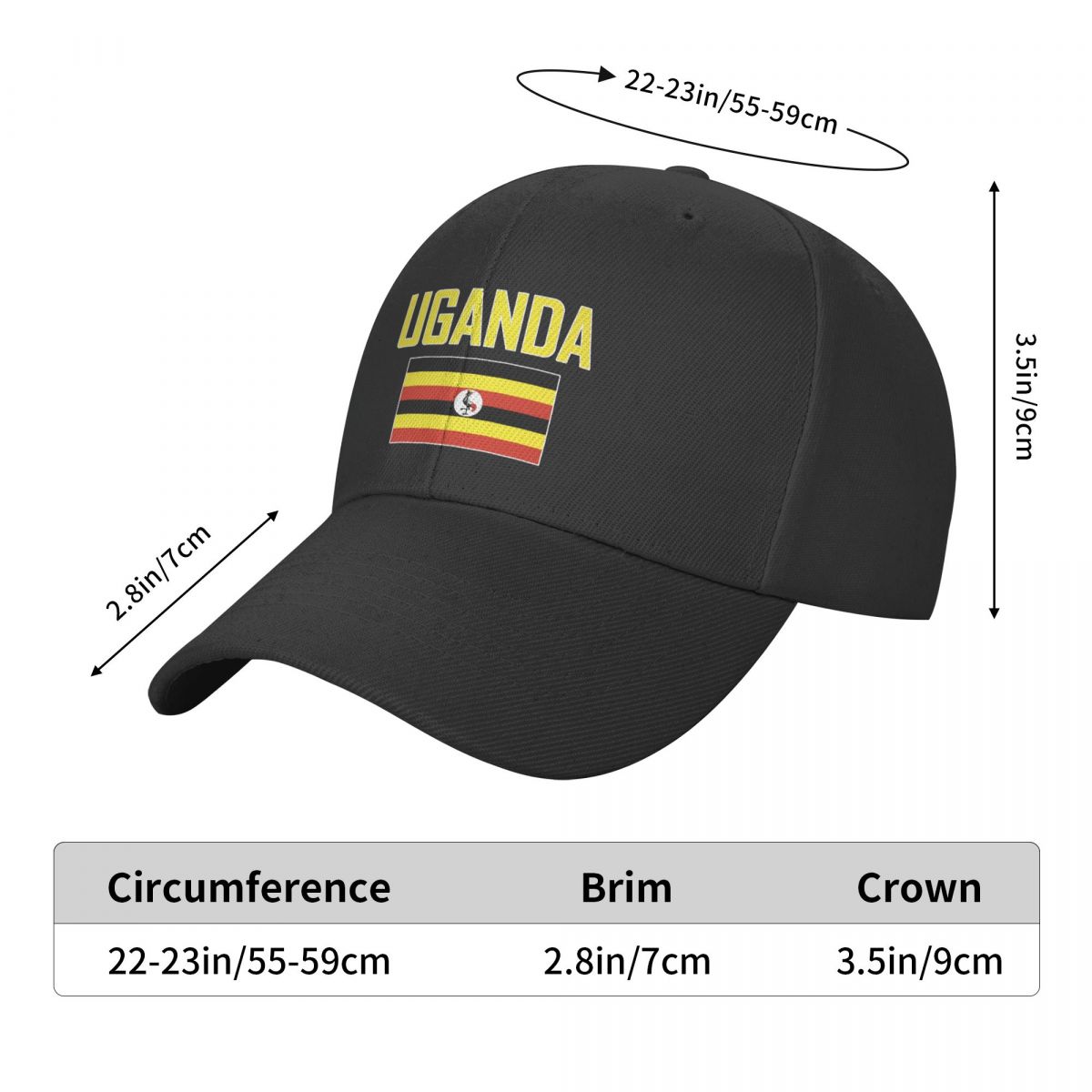 UGANDA Naam Met Vlag Zon Baseb - Men Fashion Uganda recensie en prijs