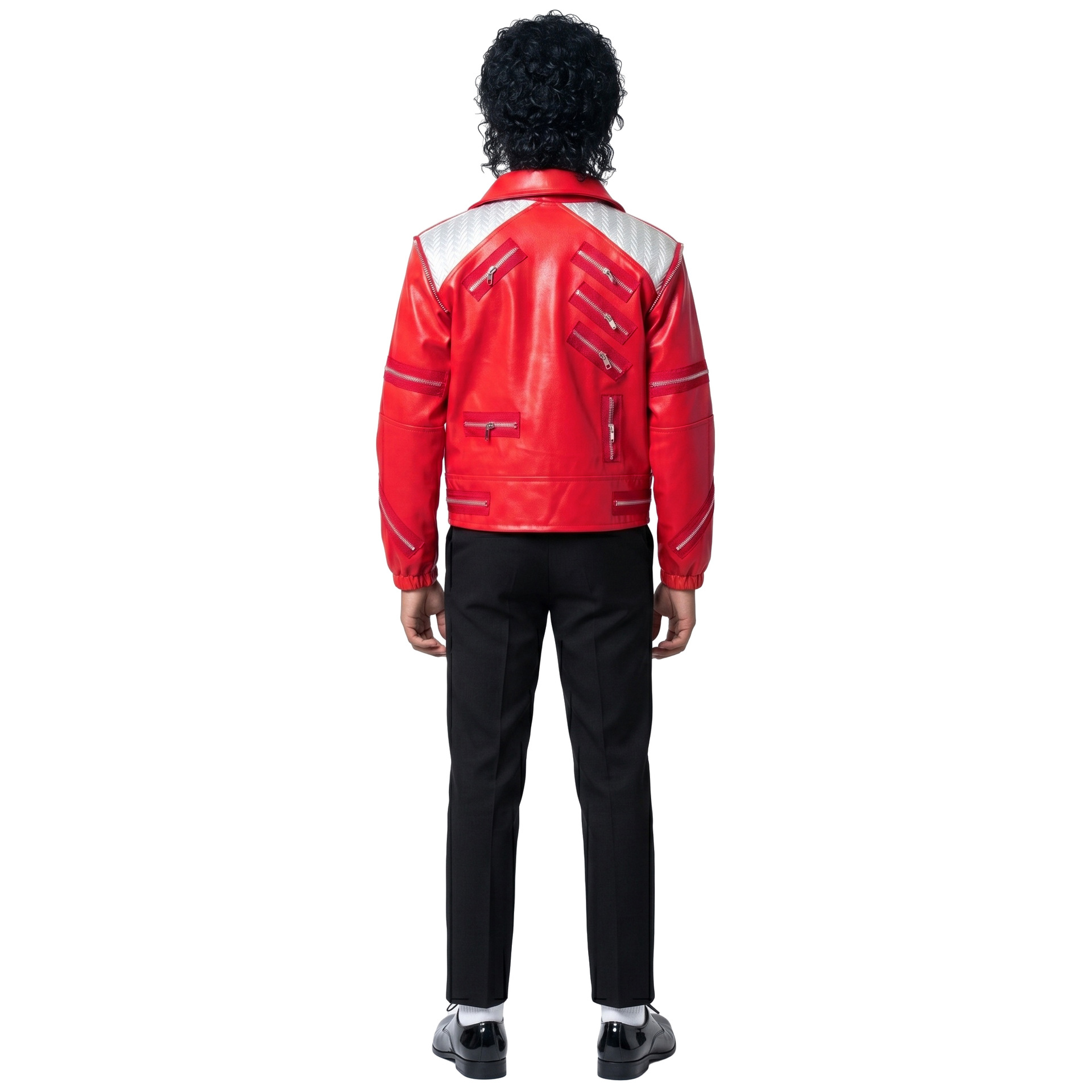 Jaren '80 Retro Pop Star-kostu - Men'S Fashion Leather Jacket recensie en prijs