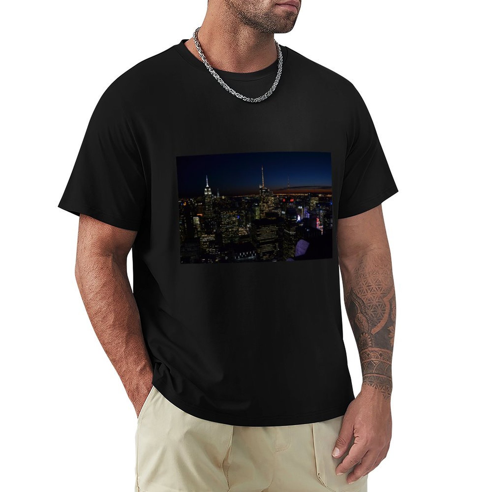 NYC by night T-shirt Casual Fa - Men'S Fashion Nyc recensie en prijs