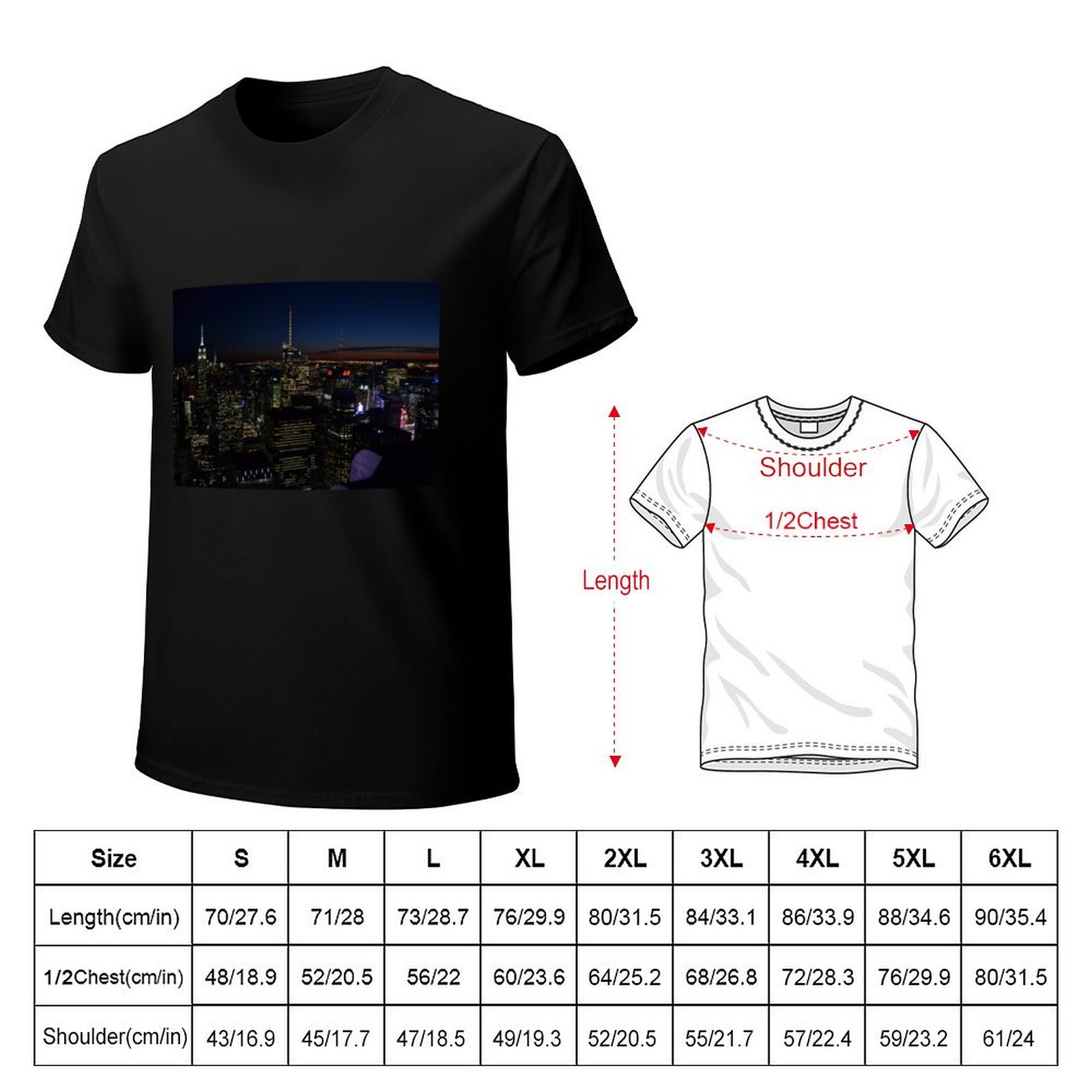 NYC by night T-shirt Casual Fa - Men'S Fashion Nyc recensie en prijs