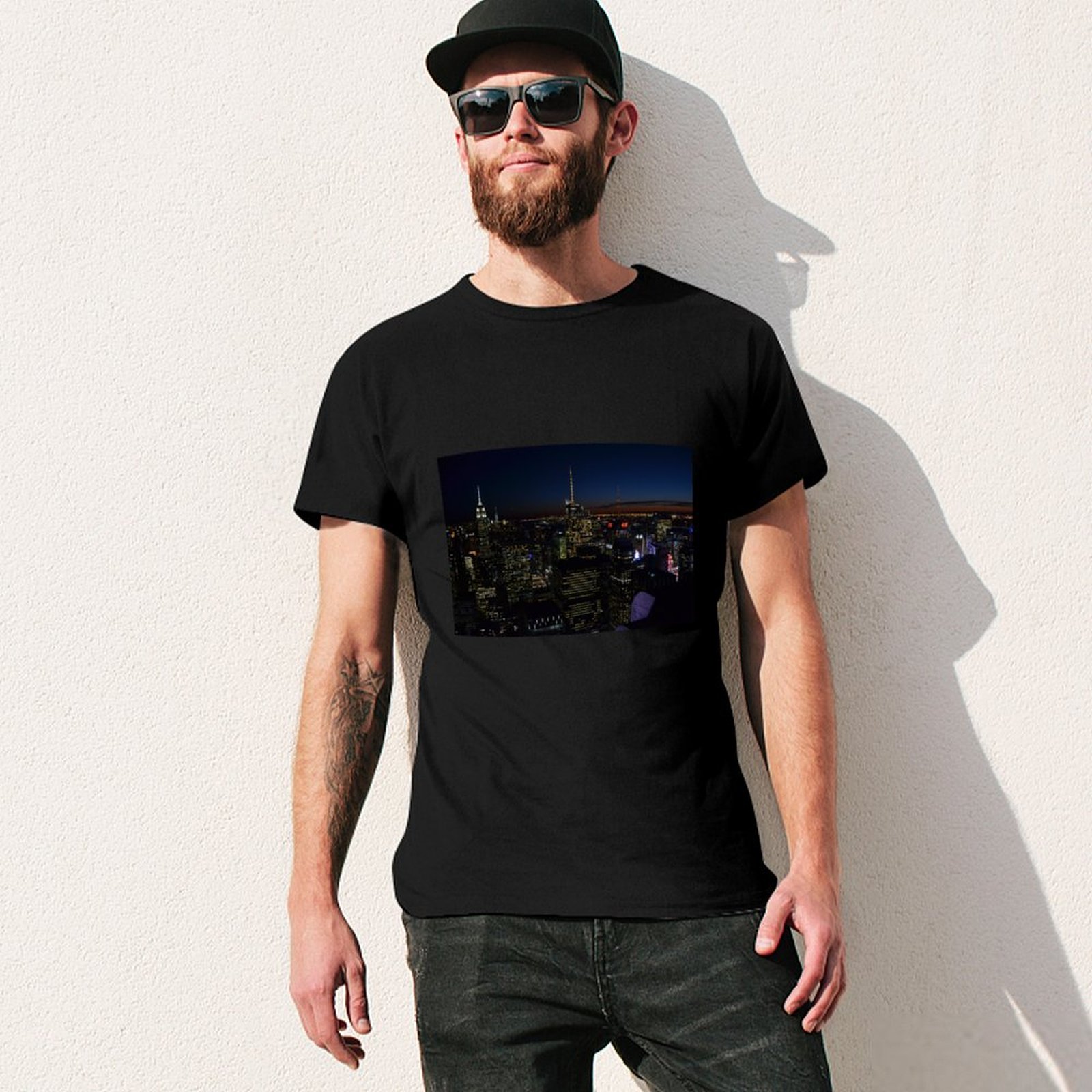 NYC by night T-shirt Casual Fa - Men'S Fashion Nyc recensie en prijs
