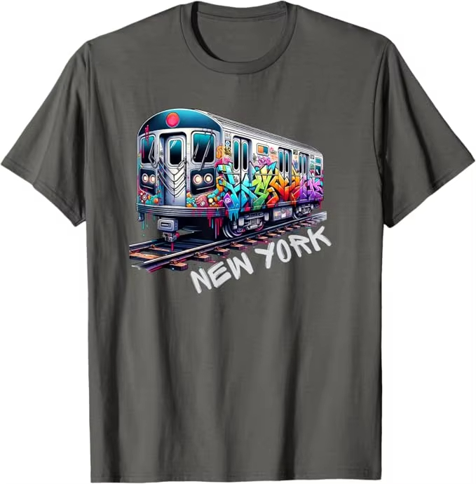 New York Trein Graffiti Stijl  - Men'S Fashion Nyc recensie en prijs