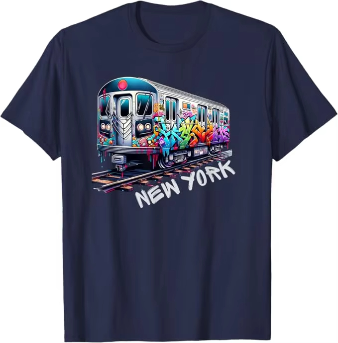 New York Trein Graffiti Stijl  - Men'S Fashion Nyc recensie en prijs