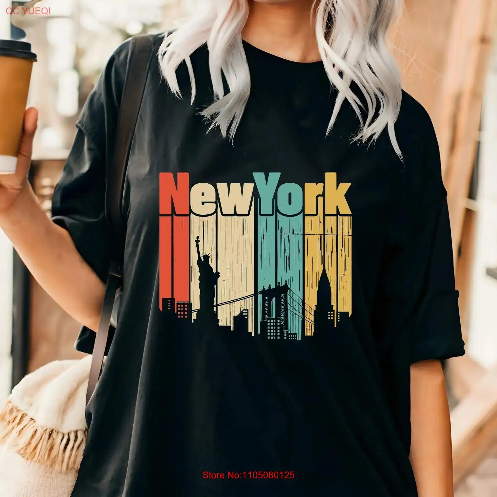 New York retro T-shirt USA Tra - Men'S Fashion Nyc recensie en prijs