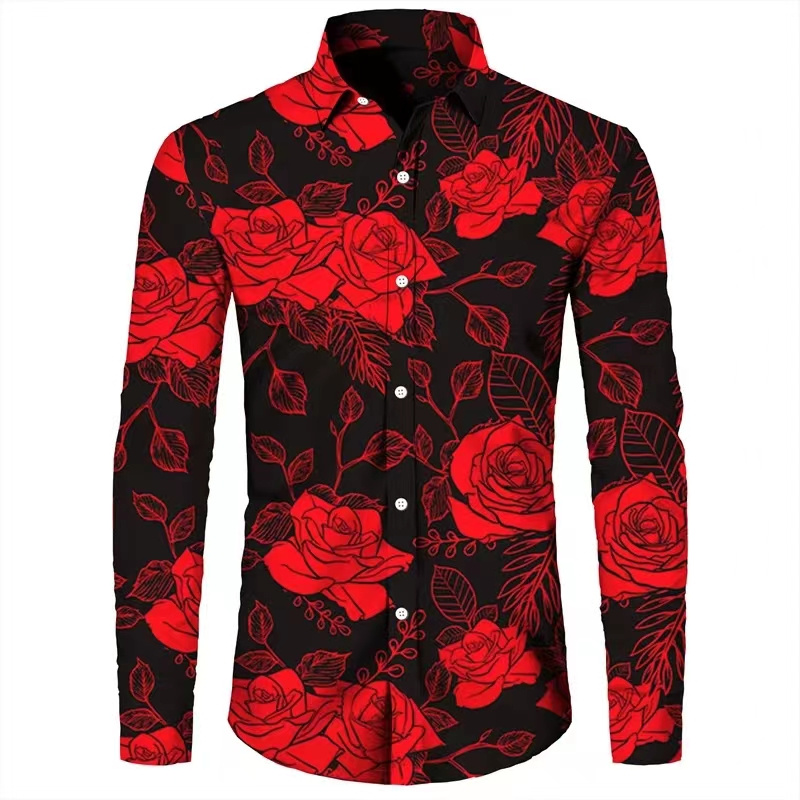 Modebloemen 3D Print Heren Lan - Mens Fashion Casual recensie en prijs