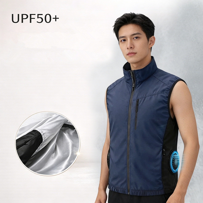 Zomer heren koelvest tegen zon - Mens Fashion Zip Up recensie en prijs